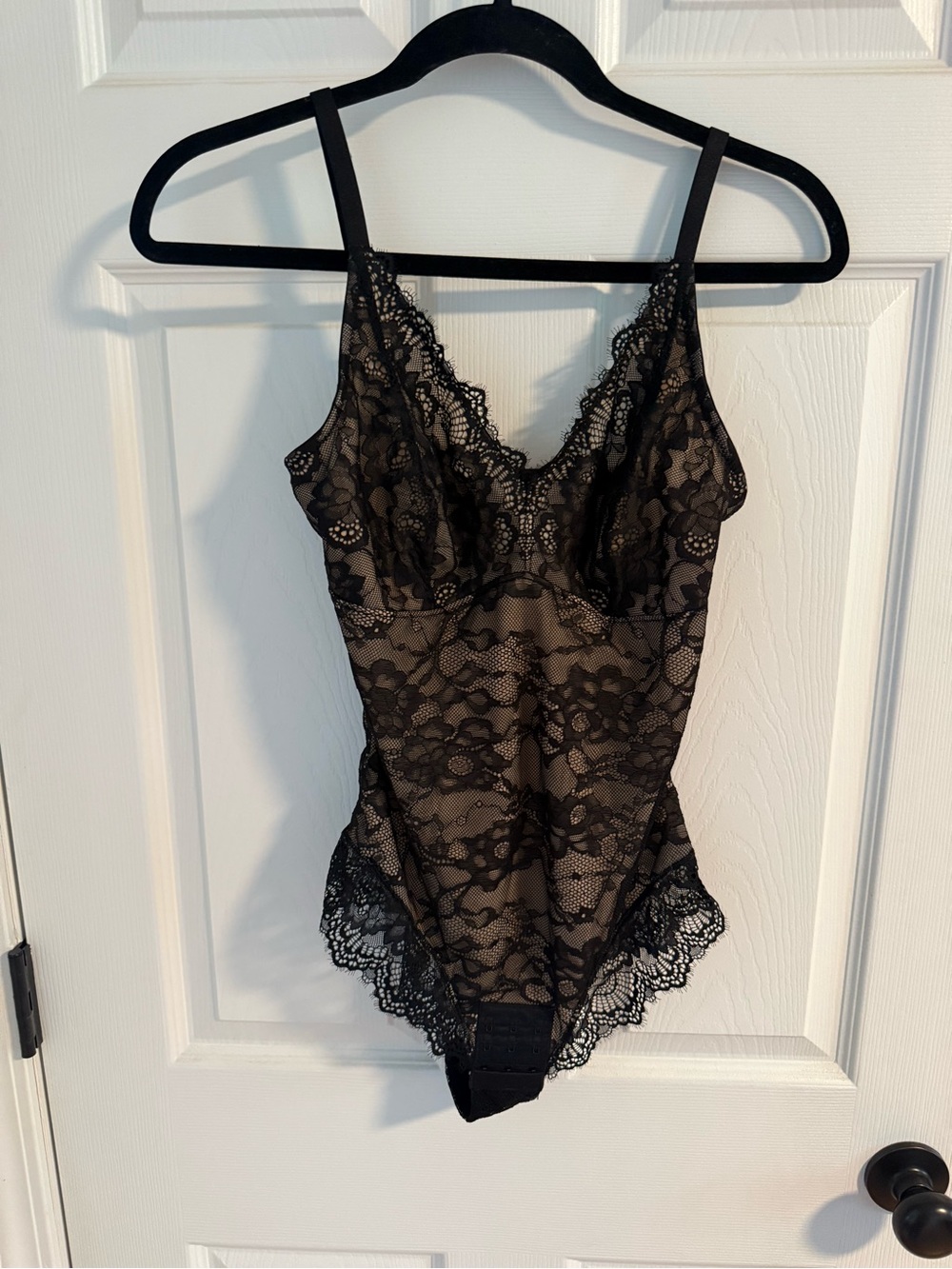 Black Lace Bodysuit Sheer Lace Teddy - Women Intimates